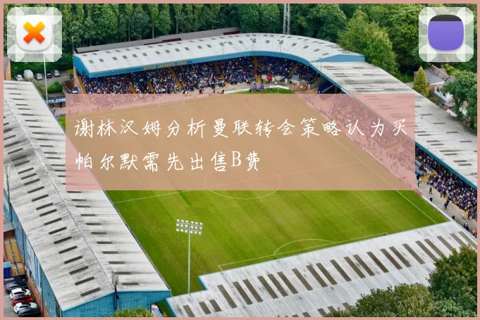 谢林汉姆分析曼联转会策略认为买帕尔默需先出售B费